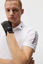 Tour Tech Slim Polo White Men J.Lindeberg Clothing 66XF235 - Image 3
