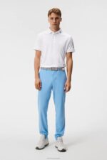 Tour Tech Slim Polo White Men J.Lindeberg Clothing 66XF91 - Image 2
