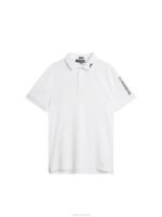 Tour Tech Slim Polo White Men J.Lindeberg Clothing 66XF91 - Image 5