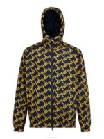 Trace Printed Wind Jacket Navy Men J.Lindeberg Clothing 66XF2455 - Image 4