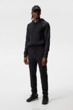 Travel Pant Black Melange Men J.Lindeberg Clothing 66XF612 - Image 2