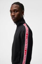 Travis Track Jacket Black Men J.Lindeberg Clothing 66XF1019 - Image 4