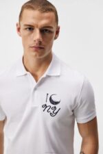 Troy Nyc Golf Polo White Men J.Lindeberg Clothing 66XF188 - Image 3