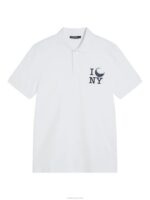 Troy Nyc Golf Polo White Men J.Lindeberg Clothing 66XF188 - Image 5