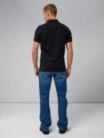 Troy Pique Polo Black Men J.Lindeberg Clothing 66XF343