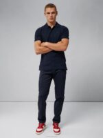 Troy Pique Polo Navy Men J.Lindeberg Clothing 66XF342 - Image 2
