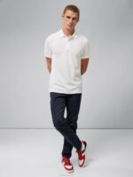 Troy Pique Polo White Men J.Lindeberg Clothing 66XF344 - Image 2