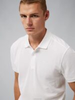 Troy Pique Polo White Men J.Lindeberg Clothing 66XF344 - Image 3