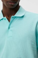 Troy Polo Aqua Splash Men J.Lindeberg Clothing 66XF939 - Image 4