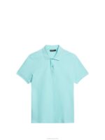 Troy Polo Aqua Splash Men J.Lindeberg Clothing 66XF939 - Image 5