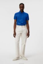 Troy Polo Blue Quartz Men J.Lindeberg Clothing 66XF940 - Image 2