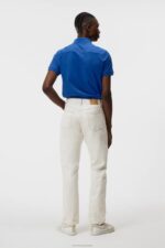 Troy Polo Blue Quartz Men J.Lindeberg Clothing 66XF940