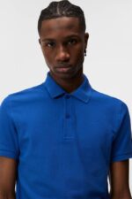 Troy Polo Blue Quartz Men J.Lindeberg Clothing 66XF940 - Image 3