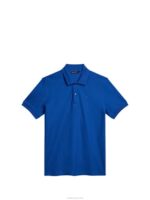 Troy Polo Blue Quartz Men J.Lindeberg Clothing 66XF940 - Image 5
