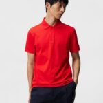 Troy Polo Fiery Red Men J.Lindeberg Clothing 66XF961