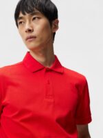 Troy Polo Fiery Red Men J.Lindeberg Clothing 66XF961 - Image 4