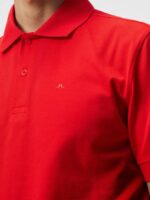 Troy Polo Fiery Red Men J.Lindeberg Clothing 66XF961 - Image 5