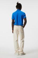 Troy Polo Lapis Blue Men J.Lindeberg Clothing 66XF962 - Image 2