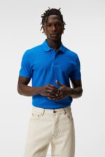 Troy Polo Lapis Blue Men J.Lindeberg Clothing 66XF962