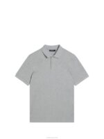 Troy Polo Light Grey Melange Men J.Lindeberg Clothing 66XF963 - Image 5