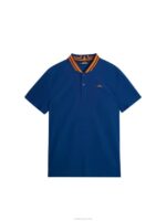 Tyson Polo Estate Blue Men J.Lindeberg Clothing 66XF102 - Image 6