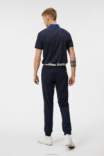 Tyson Polo Navy Men J.Lindeberg Clothing 66XF100 - Image 2