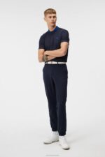 Tyson Polo Navy Men J.Lindeberg Clothing 66XF100 - Image 3