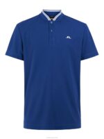 Tyson Polo Navy Peony Men J.Lindeberg Clothing 66XF341 - Image 2