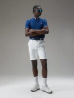 Tyson Polo Navy Peony Men J.Lindeberg Clothing 66XF341 - Image 5