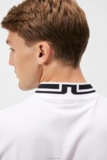 Tyson Polo White Men J.Lindeberg Clothing 66XF101 - Image 5