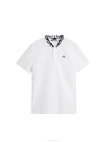 Tyson Polo White Men J.Lindeberg Clothing 66XF101 - Image 6