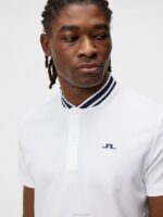 Tyson Polo White Men J.Lindeberg Clothing 66XF230 - Image 3