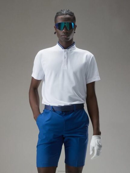Tyson Polo White Men J.Lindeberg Clothing 66XF340