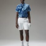 Tyson Print Polo Hibiscus Blue Men J.Lindeberg Clothing 66XF339