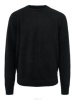 Vance Mohair Blend Sweater Black Men J.Lindeberg Clothing 66XF2296 - Image 5
