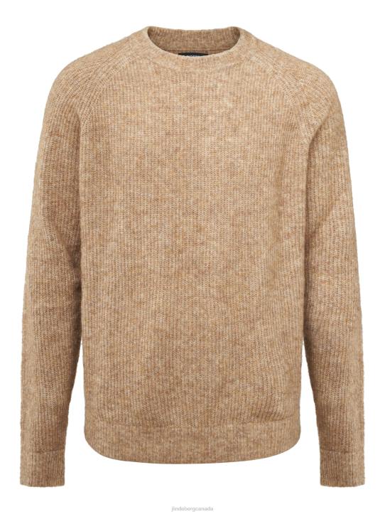 Vance Mohair Blend Sweater Tiger Brown Men J.Lindeberg Clothing 66XF2295 - Image 5