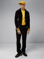 Varez Logo Varsity Jacket Black Men J.Lindeberg Clothing 66XF2404 - Image 2
