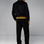 Varez Logo Varsity Jacket Black Men J.Lindeberg Clothing 66XF2404