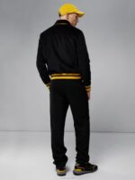 Varez Logo Varsity Jacket Black Men J.Lindeberg Clothing 66XF2404