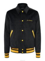 Varez Logo Varsity Jacket Black Men J.Lindeberg Clothing 66XF2404 - Image 4