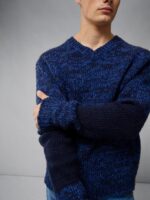 Varick Chunky Marl Sweater Nautical Blue Men J.Lindeberg Clothing 66XF2300 - Image 3