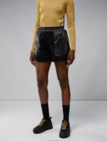 Vega Pile Shorts Black Women J.Lindeberg Clothing 66XF2790
