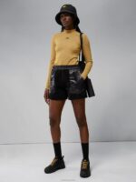 Vega Pile Shorts Black Women J.Lindeberg Clothing 66XF2790 - Image 3