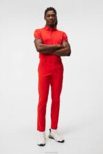 Vent Pant Fiery Red Men J.Lindeberg Clothing 66XF422 - Image 2