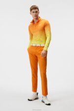 Vent Pant Russet Orange Men J.Lindeberg Clothing 66XF419 - Image 2