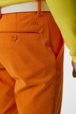 Vent Pant Russet Orange Men J.Lindeberg Clothing 66XF419 - Image 3