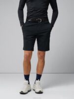 Vent Slim Golf Shorts Black Men J.Lindeberg Clothing 66XF492