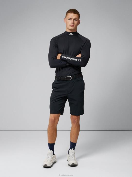 Vent Slim Golf Shorts Black Men J.Lindeberg Clothing 66XF492 - Image 4