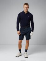 Vent Slim Golf Shorts Navy Men J.Lindeberg Clothing 66XF491 - Image 3