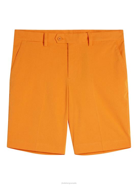 Vent Slim Shorts Russet Orange Men J.Lindeberg Clothing 66XF468 - Image 5